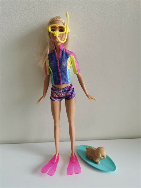 Barbie Fbd63 Dolphin Magic Snorkel Fun Friends Doll For Sale Online Ebay