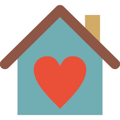 Building Heart Home House Love Of Icon
