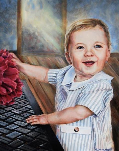Baby Portrait Baby Oil Painting Childs Portrait Etsy Nederland