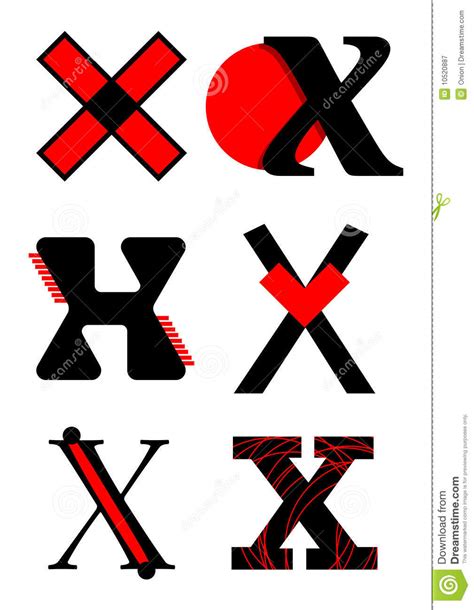 The company was founded by lawrence e. Vector Alphabet X Logos And Icons Royalty Free Stock ...