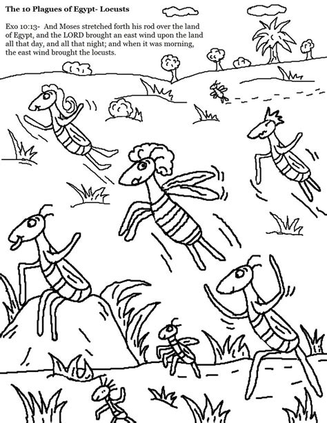 We shop and deliver, and you enjoy. the 10 Plagues of Egypt Locusts Coloring Pages.jpg 1,019× ...