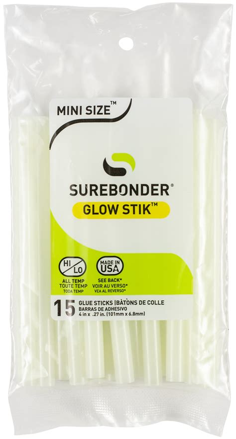 Glow In The Dark Hot Glue Sticks Mini Size 4 15 Pack Ebay