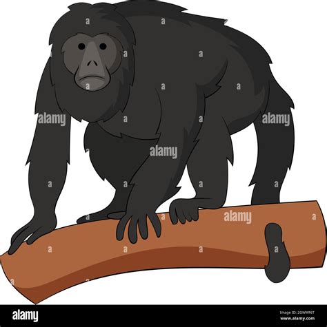 Gibbon Icon Cartoon Style Stock Vector Image And Art Alamy