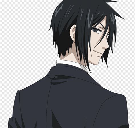 Sebastian Michaelis Ciel Phantomhive Black Butler Anime Sebastian Black Hair Manga Human Png