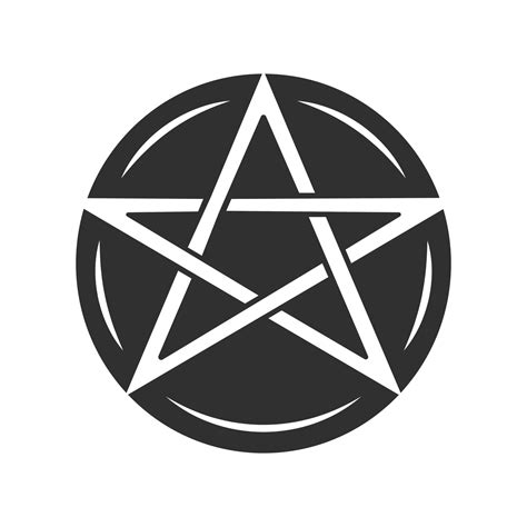 Pentagram Glyph Icon Occult Ritual Pentacle Devil Star Satanic Cult