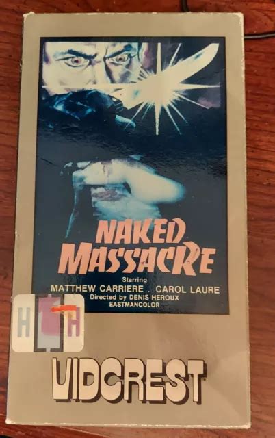 Naked Massacre Vhs Rare Horror Vidcrest Picclick