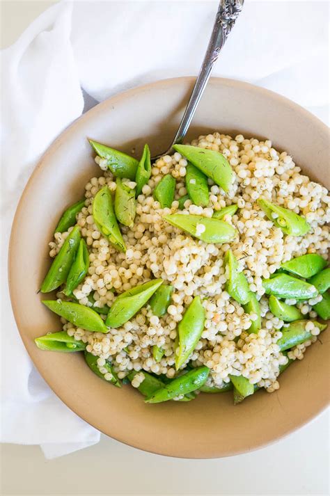 Use the pressure cooker time charts below as a guide. Pressure Cooker Snap Pea Israeli Couscous - Kitschen Cat