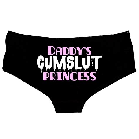 Daddys Cumslut Princess Set Knickers Vest Cami Thong Etsy Uk