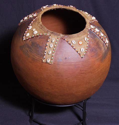 African Tribal Clay Lemba Pot To Hold The Sacred Waters Of The