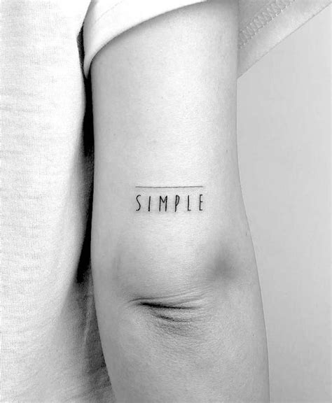 77 Inspiring One Word Tattoos That Hold Deep Significance Sallnews