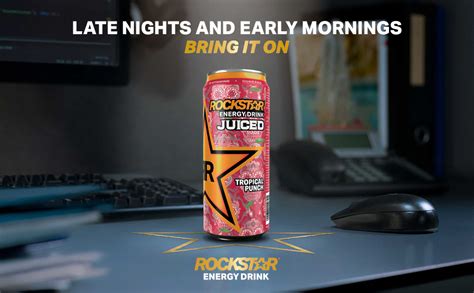 Rockstar Juiced Energy Drink Tropical Punched Non Alcoholic 160