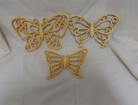 Maybe you would like to learn more about one of these? Vintage Butterfly Wall Hangings Homco Home Interiors ...