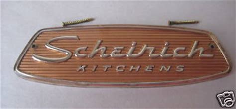 Determining the type of drawer slide to use. Vintage SCHEIRICH Kitchen Cabinet Cupboard EMBLEM TAG ...