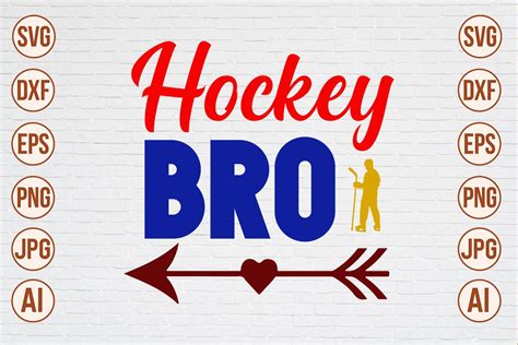 Hockey Bro Svg Cut File Graphic By Trendy Svg Gallery · Creative Fabrica