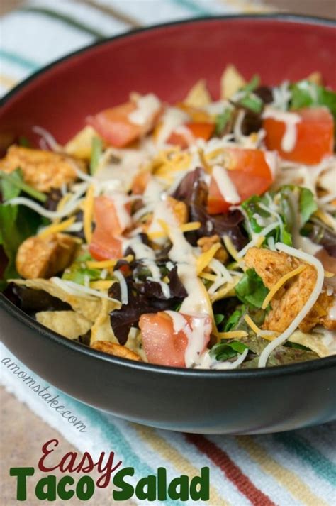 Easy Taco Salad Recipe Kids Help Make A Moms Take