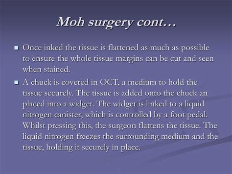Ppt Mohs Micrographic Surgery Mms Powerpoint Presentation Free