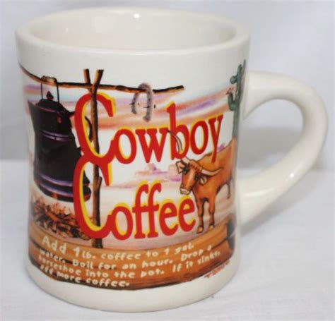 Cowboy Coffee Large 12 Oz Heavy Duty Coffee Mug By Westwood Mugs