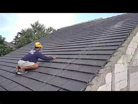 This is article about agen genteng flat beton toko material murah. Pemasangan genteng flat (beton) - YouTube