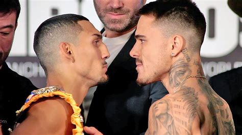 Teofimo Lopez Vs George Kambosos Jr Full Weigh In And Heated Face Off