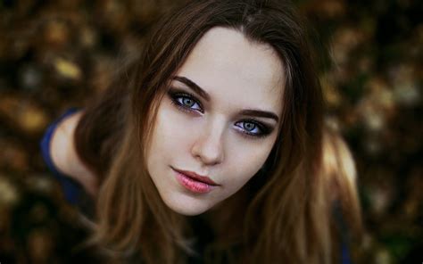 women brunette green eyes face karina basargina closeup 1920x1200 wallpaper wallhaven cc