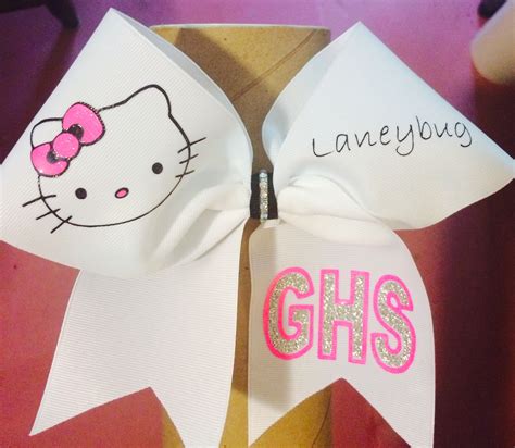 Personalized Hello Kitty Cheer Bows Hello Kitty Kitty