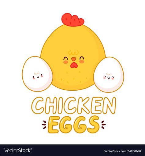 Chicken Eggs Logo Design Isolated On White Vector Image