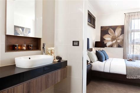 Make a small bedroom feel bigger by installing. Master Bedroom - Modern - Bathroom - melbourne - by Orbit Homes
