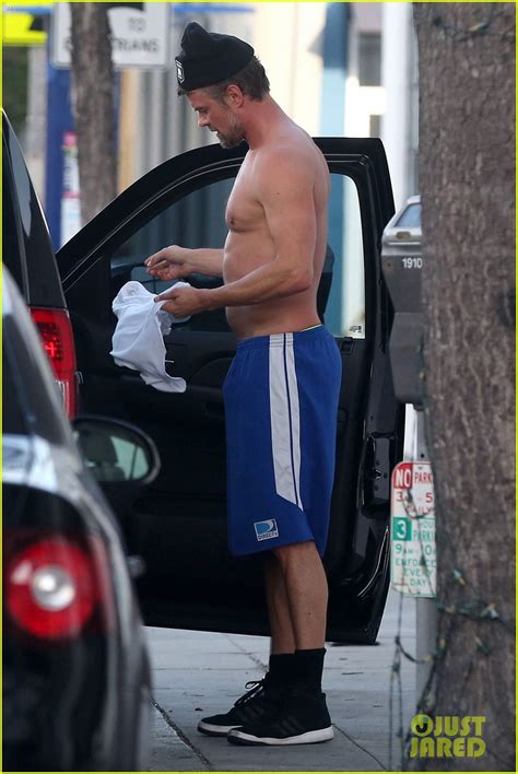 Josh Duhamel Goes Shirtless After His Workout Photo Josh