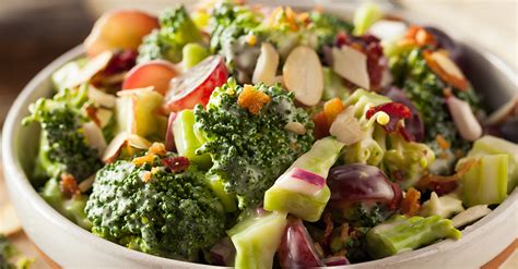 Combine broccoli with other veg, grains, pasta and protein for salads bursting with flavour and broccoli lovers rejoice: Loaded Broccoli Salad | 12 Tomatoes