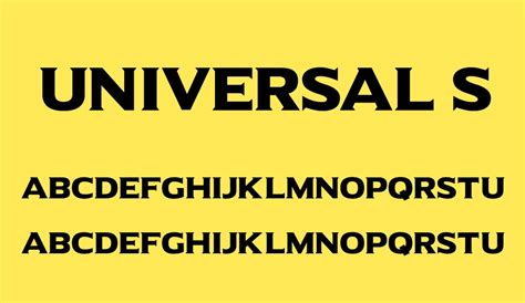 Universal Serif Free Font