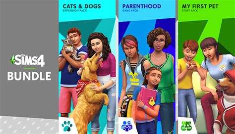 Buy Discount The Sims 4 Bundle Cats And Dogs Parenthood My First