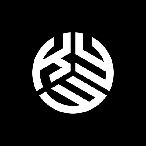 Printkyw Letter Logo Design On Black Background Kyw Creative Initials