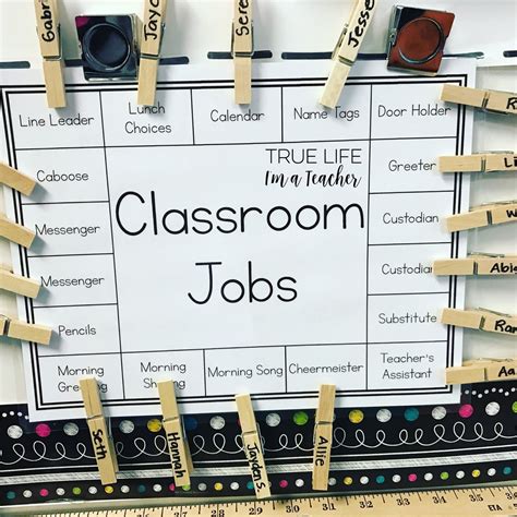 Class Jobs Made Easy True Life I M A Teacher Classroom Job Chart Elementary Classroom Decor