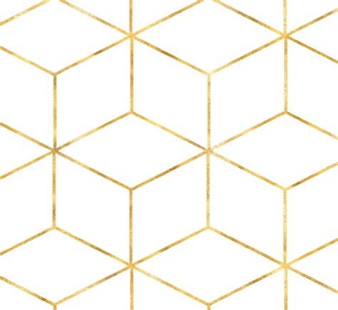Gold Cube Geometric Removable Peel N Stick Or Traditional Etsy