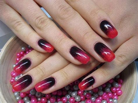 15 Black & Red Gel Nail Art Designs & Ideas 2016 ... Fingerfood's theme buffet red means sexy, emotions, and more feminine while black means mystery and cool.