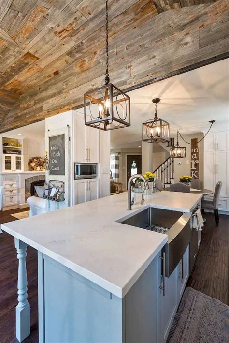 100 Rustic Farmhouse Lighting Ideas On A Budget (91) - LivingMarch.com