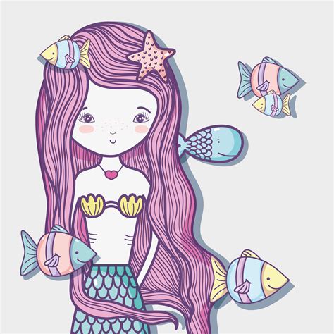 24 Cartoon Drawings Of Mermaids Homecolor Homecolor