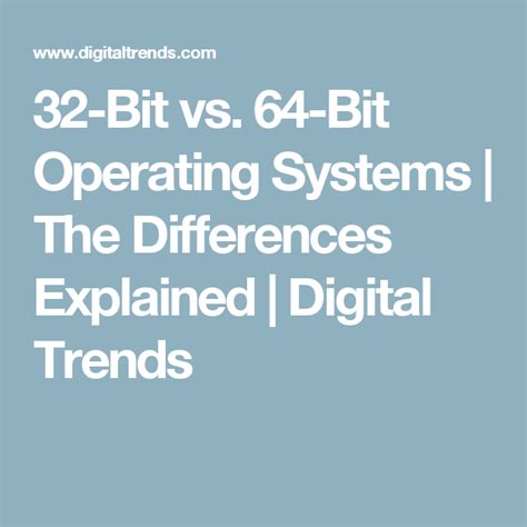 32 Bit Vs 64 Bit Understanding What These Options Really Mean