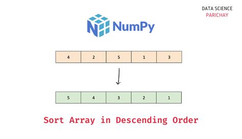 Sort Numpy Array In Descending Order Data Science Parichay