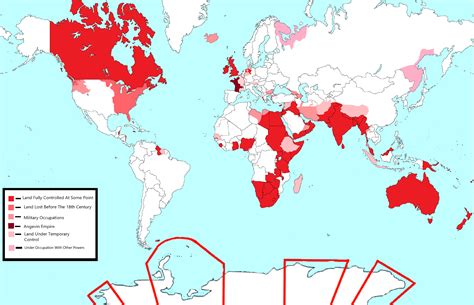 Map All Land Ever Owned By The British Empire V20 Infographictv