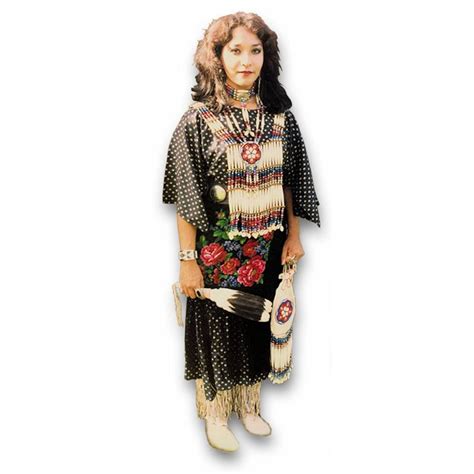 Southern Plains Style Indian Womans Cloth Dress Crazy Crow Trading Post