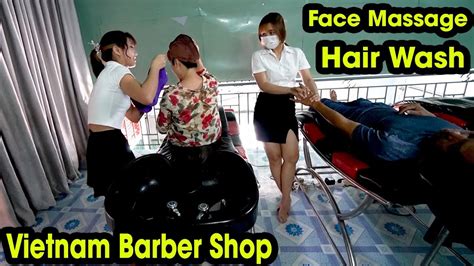 Vietnam Barber Shop Massage Face And Wash Hair Asmr In Street Ho Chi Minh