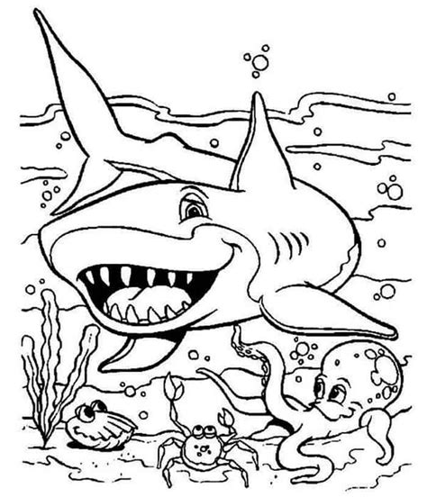 Free Printable Shark Coloring Pages Shark Coloring Pages Ocean