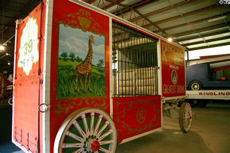 Ringling Bros Giraffe Circus Wagon Cage At Circus World Museum