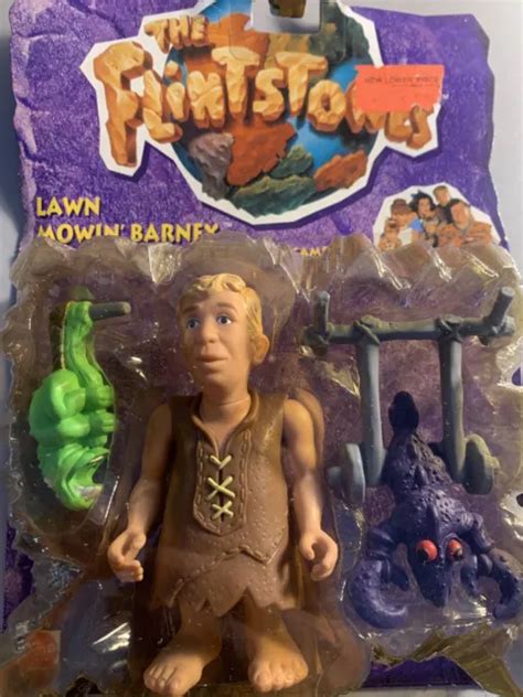 The Flintstones Movie Lawn Mowin Barney Rubble Action Figure 1993