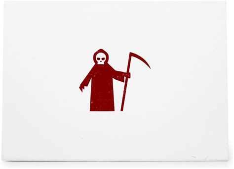 The Grim Reaper Rip Portent Style 4586 Rubber Stamp Shape