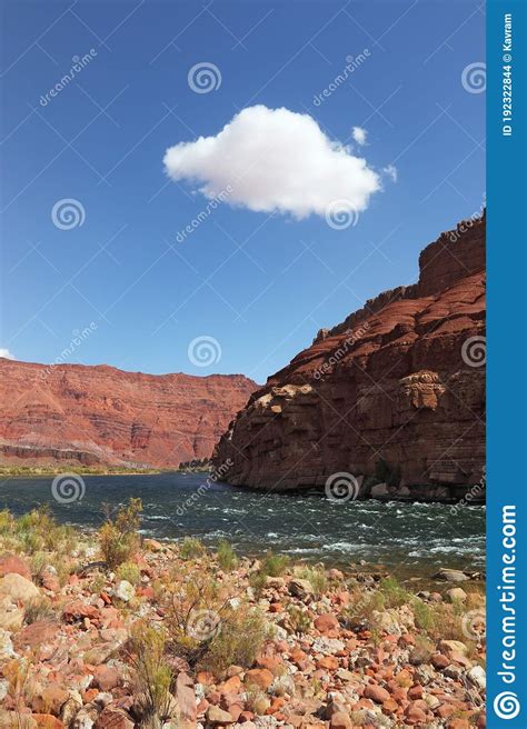 The Red Sandstone And River Stock Photo Image Of West America 192322844