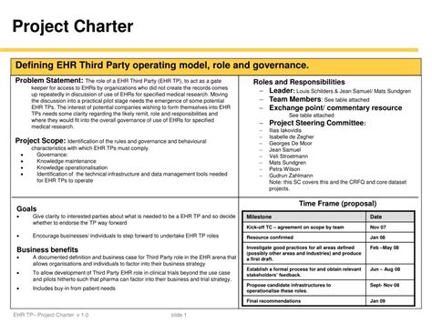 Data Governance Charter Example