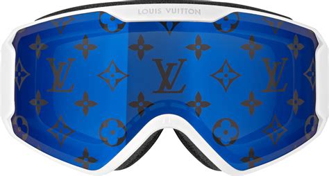 Louis Vuitton White And Blue Lv Snow Mask Goggles Inc Style