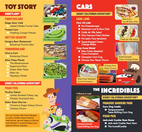 Pixar Fest Food Guide Now Including Food From Pixar Pier The Disney